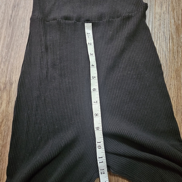 Reformation Jeans Black Ribbed Knit Jumpsuit | Size M | Made in USA Minimalist - Picture 5 of 11